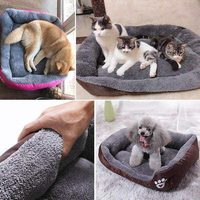 Warm Cozy Fleece Pet Bed Soft Comfortable Nest For Pets