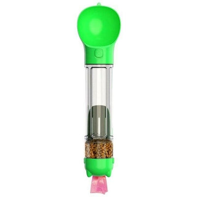 Portable Dog Water Bottle With Attached Pet Feeder For Travel