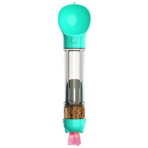 Portable Dog Water Bottle With Attached Pet Feeder For Travel