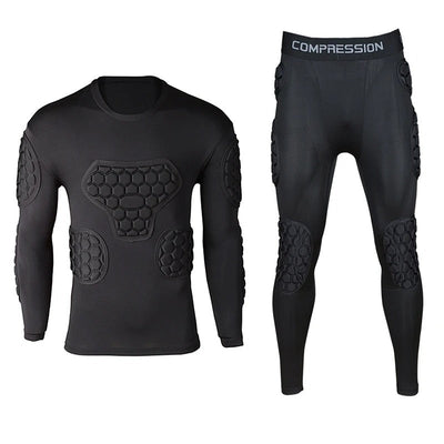 Goal Keeper Armor Uniform Foam Pad Jersey And Pants For Football