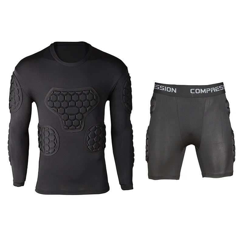 Goal Keeper Armor Uniform Foam Pad Jersey And Pants For Football
