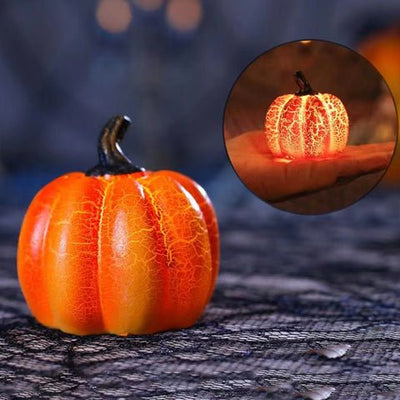 LED Candle Light Up Pumpkin Decor Halloween Lanterns Simulation