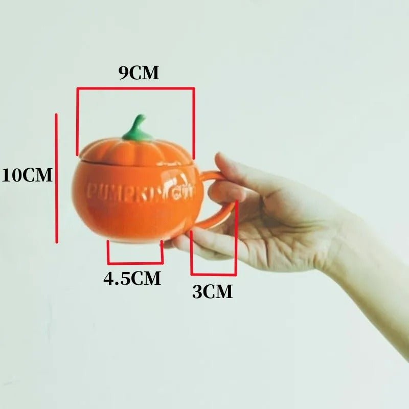 Pumpkin Mug With Lid For Cozy Autumn Warmth And Comfort