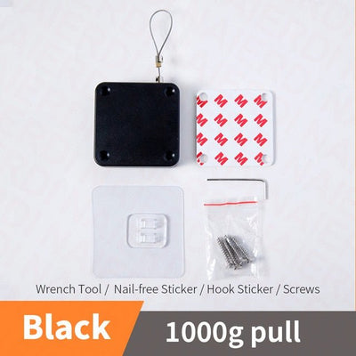Automatic Door Closer Punch-Free Sliding Screen For Bedroom Bathroom