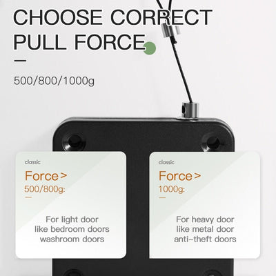 Automatic Door Closer Punch-Free Sliding Screen For Bedroom Bathroom