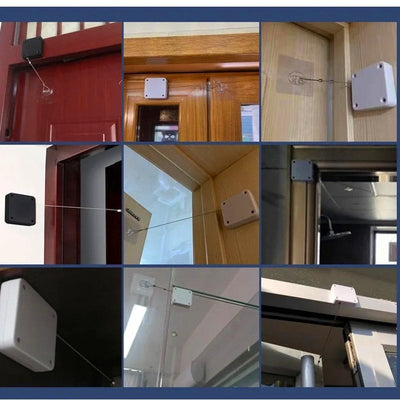 Automatic Door Closer Punch-Free Sliding Screen For Bedroom Bathroom