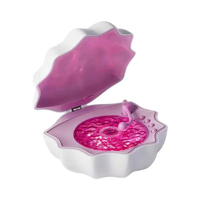 Retro Shell Bluetooth Speaker With Colorful Projection And Sleep Sounds