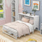 Queen Size Murphy Bed With Built-In Charging Station And Shelf Storage