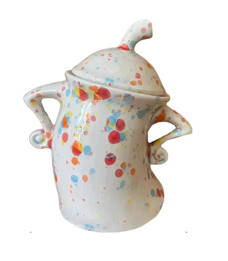 Quirky Attitude Jar Hipster Style Resin Canister For Candy Storage
