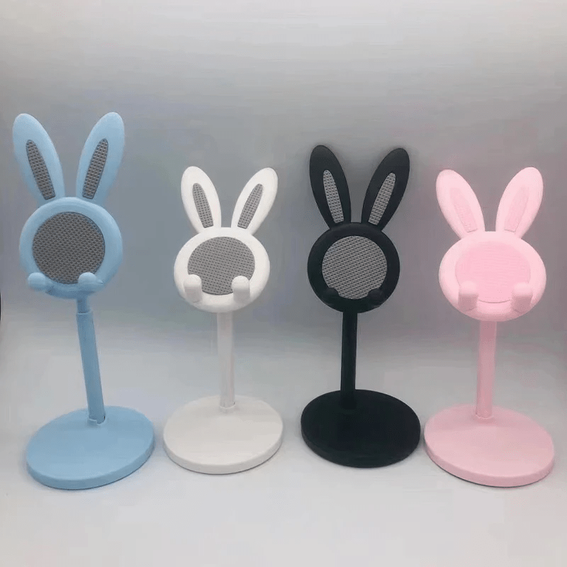 Rabbit Phone Holder Adjustable Raised Desktop Stand For Video Calls