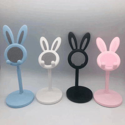 Rabbit Phone Holder Adjustable Raised Desktop Stand For Video Calls