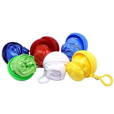 Raincoat Keychain Portable Waterproof Emergency Disposable Poncho Ball