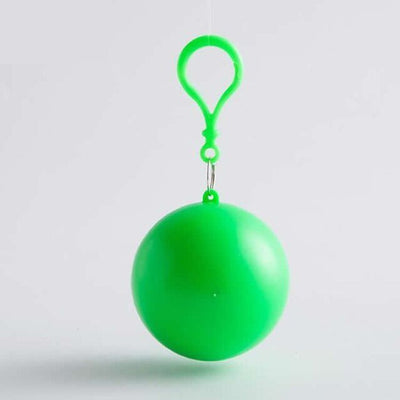 Raincoat Keychain Portable Waterproof Emergency Disposable Poncho Ball