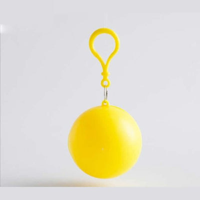 Raincoat Keychain Portable Waterproof Emergency Disposable Poncho Ball