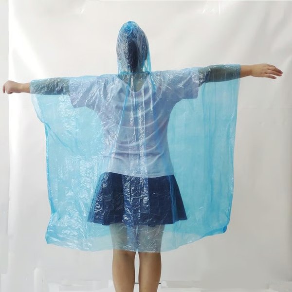 Raincoat Keychain Portable Waterproof Emergency Disposable Poncho Ball