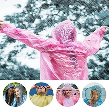 Raincoat Keychain Portable Waterproof Emergency Disposable Poncho Ball