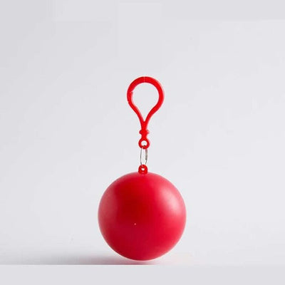 Raincoat Keychain Portable Waterproof Emergency Disposable Poncho Ball