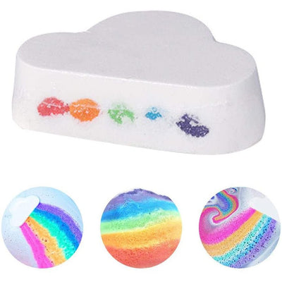 Rainbow Cloud Bath Bomb Sea Salt Handmade Natural Relaxing Bath