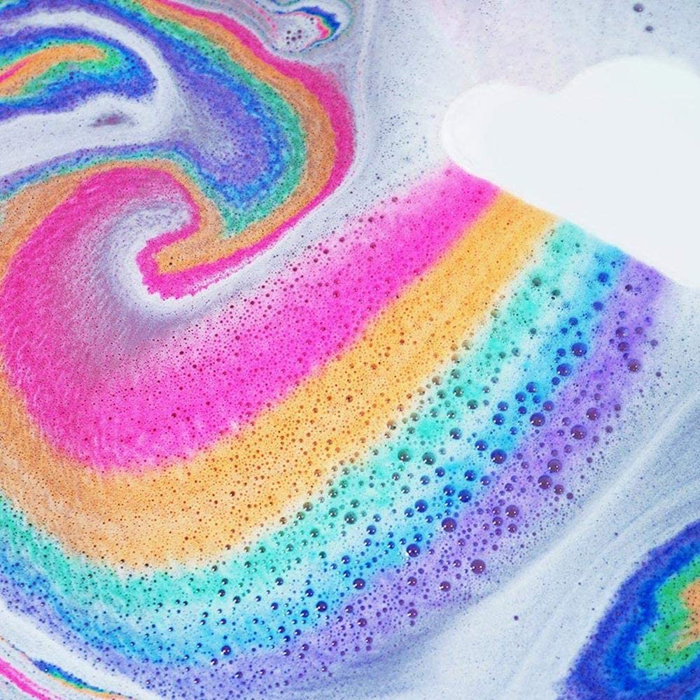 Rainbow Cloud Bath Bomb Sea Salt Handmade Natural Relaxing Bath