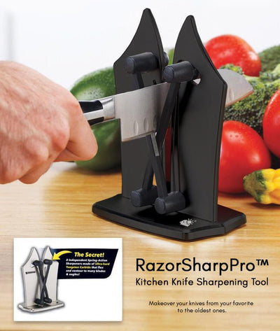 RazorSharpPro Kitchen Knife Sharpener Tool For Precise Sharpening