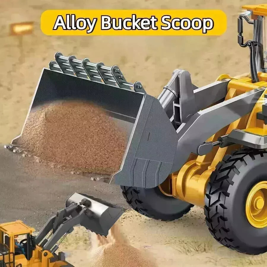 TinyBuilder RC Excavator Toy Durable Remote Control Construction Vehicle