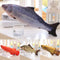 Realistic Cat Kicker Fish Toy Soft Plush Pet Playnip