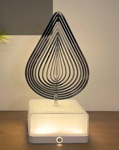 Rechargeable 16-Color 3D Rotating Night Light With App Control