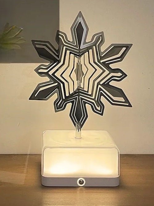 Rechargeable 16-Color 3D Rotating Night Light With App Control