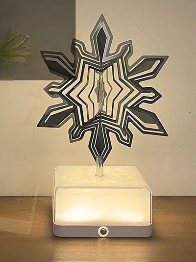 Rechargeable 16-Color 3D Rotating Night Light With App Control