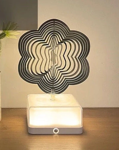 Rechargeable 16-Color 3D Rotating Night Light With App Control