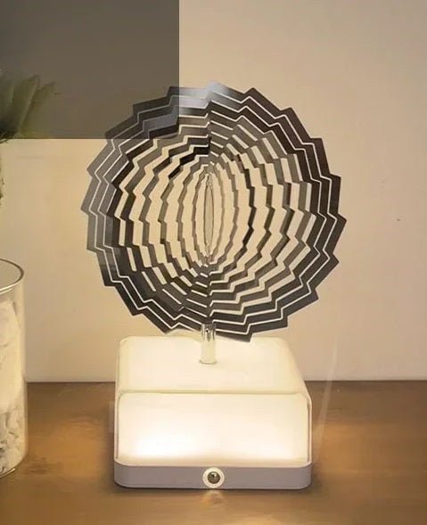 Rechargeable 16-Color 3D Rotating Night Light With App Control