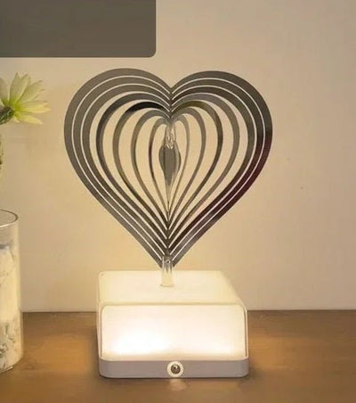 Rechargeable 16-Color 3D Rotating Night Light With App Control