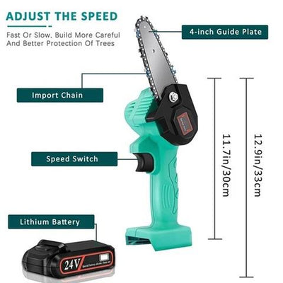Mini Electric Chainsaw Portable Wood Cutting Tool Compact Design