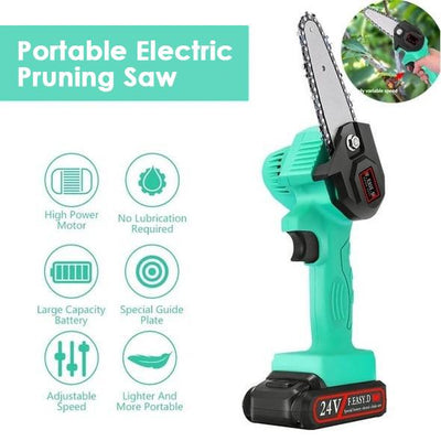 Mini Electric Chainsaw Portable Wood Cutting Tool Compact Design