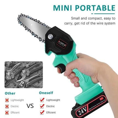 Mini Electric Chainsaw Portable Wood Cutting Tool Compact Design
