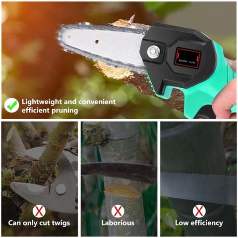 Mini Electric Chainsaw Portable Wood Cutting Tool Compact Design