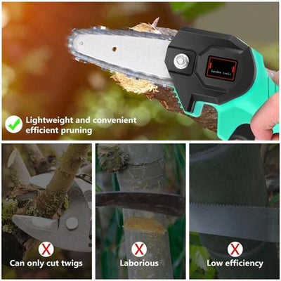 Mini Electric Chainsaw Portable Wood Cutting Tool Compact Design
