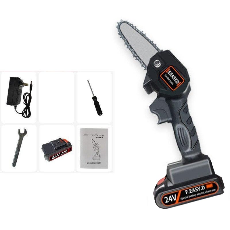 Mini Electric Chainsaw Portable Wood Cutting Tool Compact Design