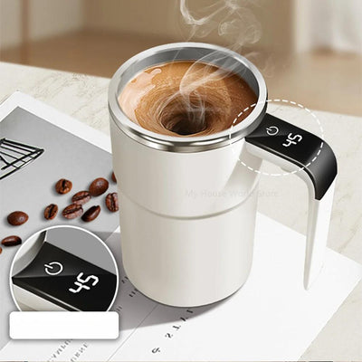 Rechargeable Self-Stirring Coffee Mug Stainless Steel Portable Mixer