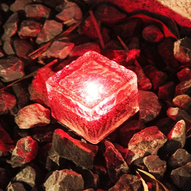 RGB LED Ice Brick Lights Waterproof Outdoor Paver Lamps Stunning Glow