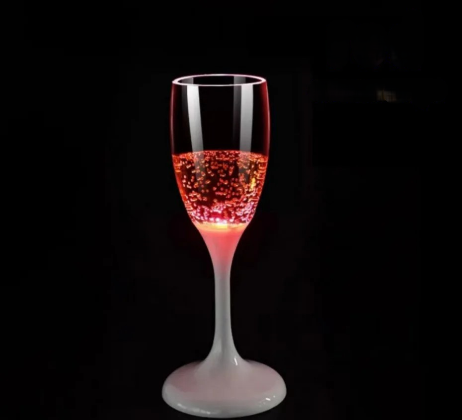LED Flashing Party Wine Glass Multi-Color Light Up Drinkware
