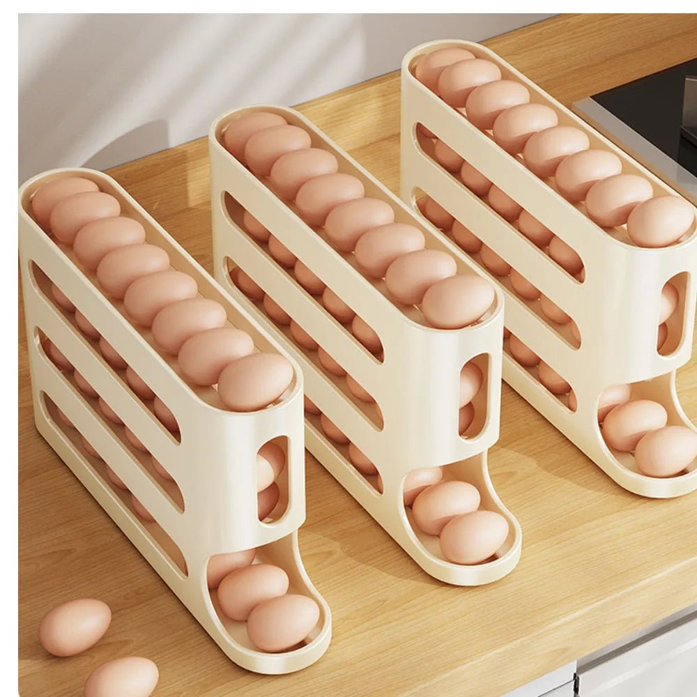 Refrigerator Egg Organizer Large Capacity 4 Tier Fridge Holder
