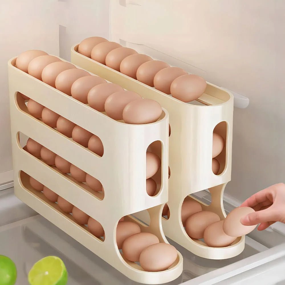Refrigerator Egg Organizer Large Capacity 4 Tier Fridge Holder