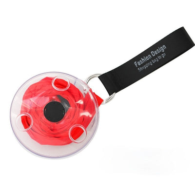 Retractable Shopping Bag Keychain Multifunctional Compact Storage Bag