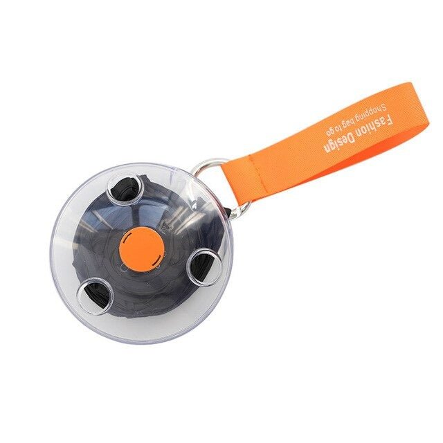 Retractable Shopping Bag Keychain Multifunctional Compact Storage Bag