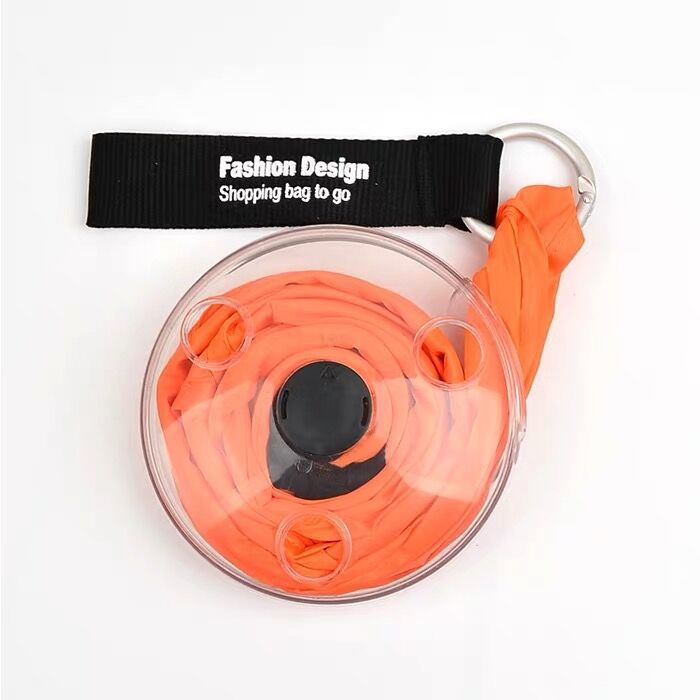 Retractable Shopping Bag Keychain Multifunctional Compact Storage Bag
