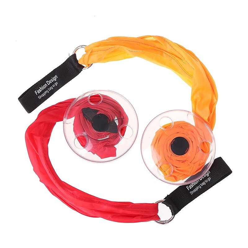 Retractable Shopping Bag Keychain Multifunctional Compact Storage Bag