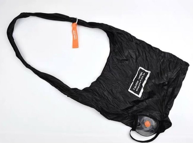 Retractable Shopping Bag Keychain Multifunctional Compact Storage Bag
