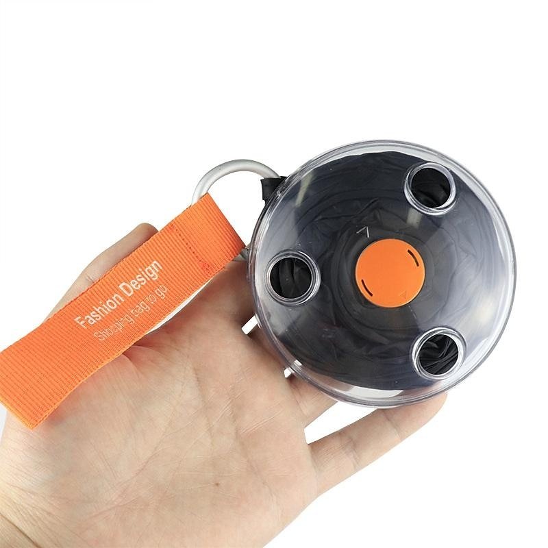 Retractable Shopping Bag Keychain Multifunctional Compact Storage Bag