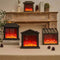 Retro Fireplace Lantern Flickering Flame USB Battery Holiday Light